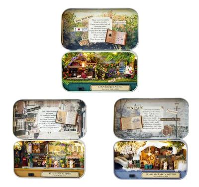 China DIY TOY Countryside Note Decor Toys Box Theater Doll Room Assemble Kits for sale