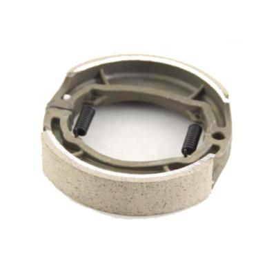 China CT100 Motorcycle Spare Parts Motorcycle Leather And Aluminum Brake Shoe for sale