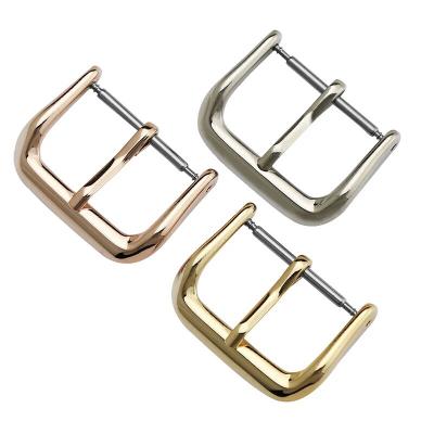 China 316L Stainless Steel Watch Band Strap Solid Polishing Buckle 8 10 12 14 16 18 20 22mm for sale