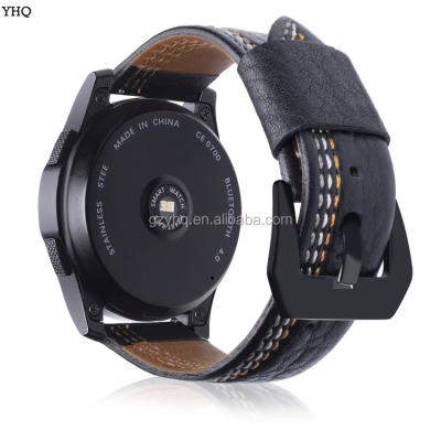 China Leather Suitable for Samsung Galaxy Smart Watch 46mm Leather Strap for sale