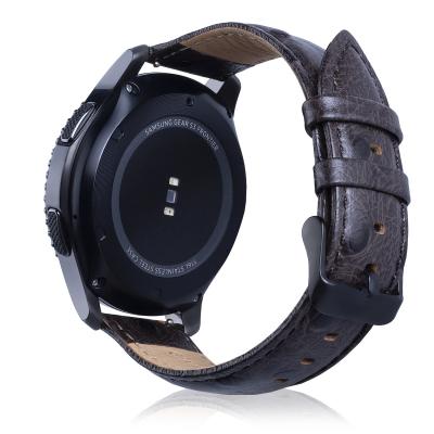 China New Hot Leather Watch Band Leather About Smart Watch For Samsung Galaxy Watch 46mm Gear S3 for sale