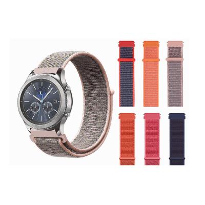 China Decorate and Replacement Nylon Strap for Samsung Speed ​​S3 Band Galaxy Watch 20mm 22mm Strap Amazfit Smart Watch Belt for sale