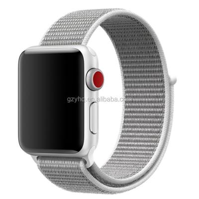 China For Apple Watch For Apple Watch Nylon Soft Strap 42mm Waterproof Strap Woven Classic Stripe Adjustable Sport Buckle Band 38mm For Apple Watch Band for sale