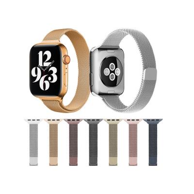 China For Apple Watch Series 1 2 3 4 5 6 New Fashion Mesh Stainless Steel Watch Metal Bands For Apple Watch Bands 44mm Milanese Strap 38mm for sale