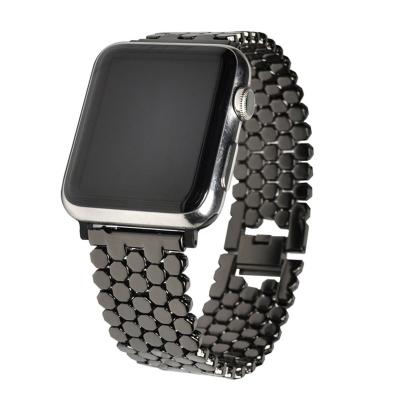 China Hot Selling New Fashion Stainless Steel Watchband Metal Stainless Steel Strap For Apple Watch Band Series 5 6 7 for sale