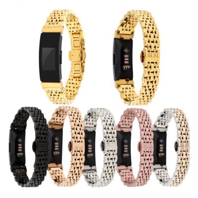 China For The Unsuitable Inspire The Hour Bracelet Strap Stainless Steel Smart Wrist Band Replacement For The Unsuitable For Inspire For The Inspire Hour for sale