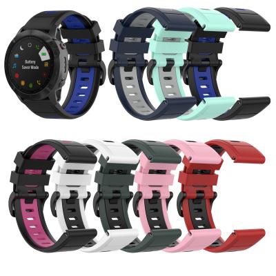 China Silicone Watch Band Silicone Watch Band For Garmin Fenix ​​6 6S 6x Pro Strap For Garmin fenix 3 5x Watch Band Strap for sale