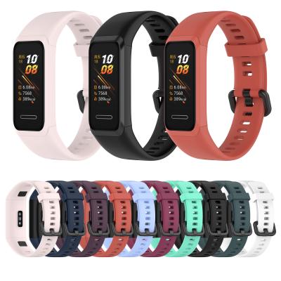 China For Huawei Honor Band 4 Soft Silicone Strap Buckle Replacement Watch Band Wrist Strap Sports Smart Watch Accessories For HUAWEI Band 4 for sale