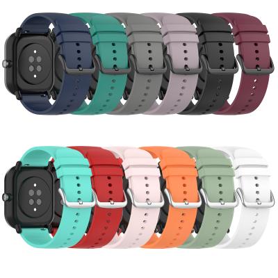 China Decoration Silicone Strap Wristband Smart Watch Strap For Xiaomi Haylou RS3 Amazfit 3 3pro Watchband GTR GTR Strap for sale