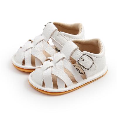 China Other First Walker Summer Fashion Infant Boy Toddler Pre-Walker Cruisers Jelly Sandals Sole Shoe PU Leather Baby First Walker Causal Shoe for sale