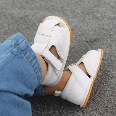 China The Other Roman Style Fashion Infant Shoe 2022 Baby Crib Sandals Shoes Summer Beach Strap Soft Unique Cross Flats New for sale