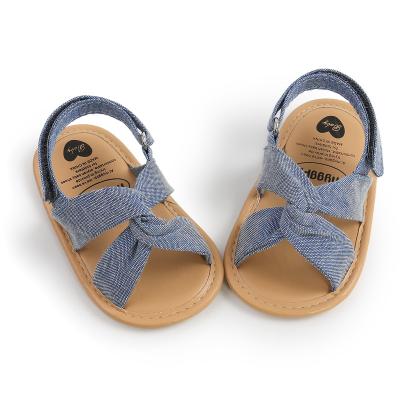 China Other Wool Princess Girl Frosted Flat Infant Sandals Shoes Toddler Outdoor Newborn Baby Gear Booties Gift Shower Soft Sole for sale