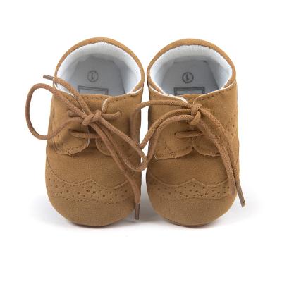 China Other Frosted MOCCASINS Lace Up Breathable Baby Sneakers Toddler Classic Walking Shoe Newborn Shower Gift for sale