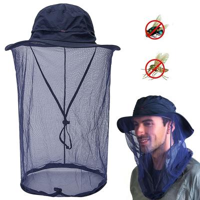 China Character Tending Top 2021 Amazon Selling Mosquito Repelling Hat Sunscreen Fisherman Net Face Covering Anti-UV Hat For Outdoor Fishing for sale