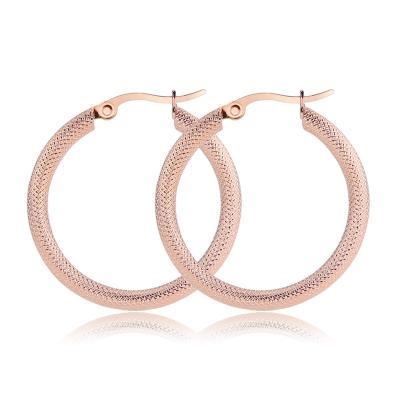 China 2022 New Vintage Anti-allergy Titanium Stainless Steel Circle Hoop Earrings Mesh Hoop Earrings Jewelry For Men And Women for sale