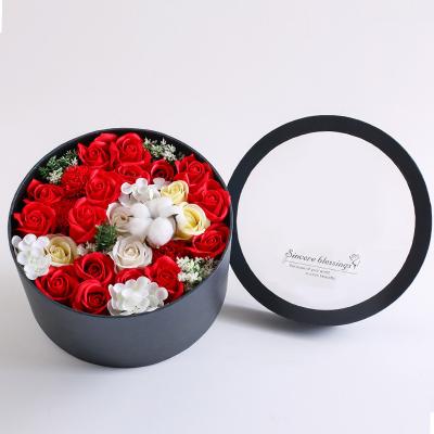 China Wholesale hot sale best decoration gift artificial soap flower box made in china for sale