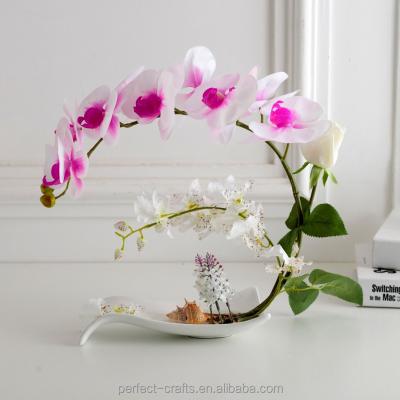 China Natural Touch High Simulation Wedding Deco Flower PU Orchid Flowers for sale