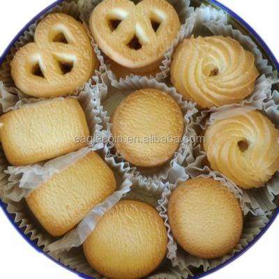 China High quality 150g/340g/454g normal danish butter cookies crisps in blue tin for sale