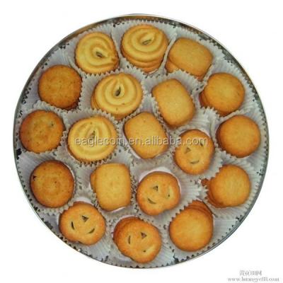 China Plain Danish Butter Cookies in Blue Tin High Quality Crisp Sweet for sale