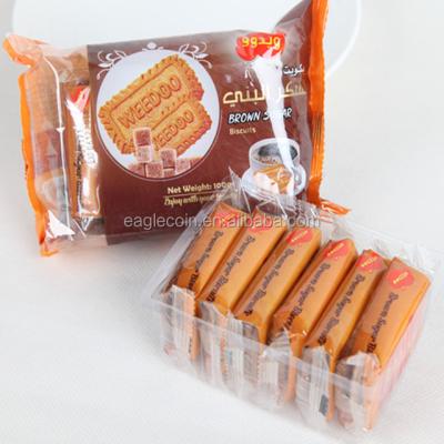 China 100g Brown Sugar Biscuits Crispy Sweet Snack Normal Food for sale