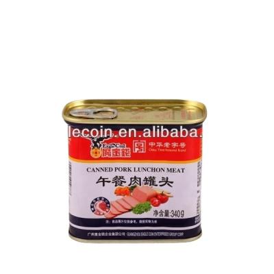 China High Quality Canned Wholesale Weight 198g 340g Luncheon Meat Ham Pork Fast Food Feature for sale