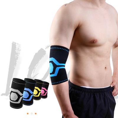 China Comfortable Breathe Free New Knitted Sports Elbow Protector Breathable Comfortable Three-Dimensional Woven Arm Protector for sale