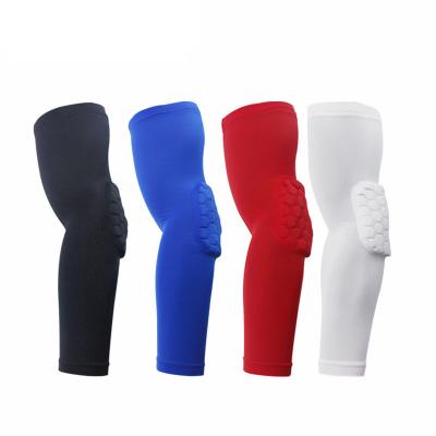 China Provide Sports Protective Honeycomb Elbow Guard Riding Basketball Arm Guard Non-slip Breathable Lbow Support Elbow Pad for sale