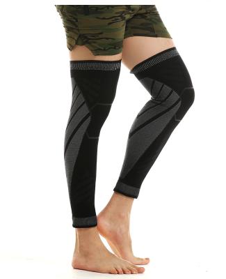 China Adult Nylon Knitted Breathable Soft Elastic Non-slip Knee Brace High Silicone Stretch Leg Protector Knee Protector Knee Pads for sale