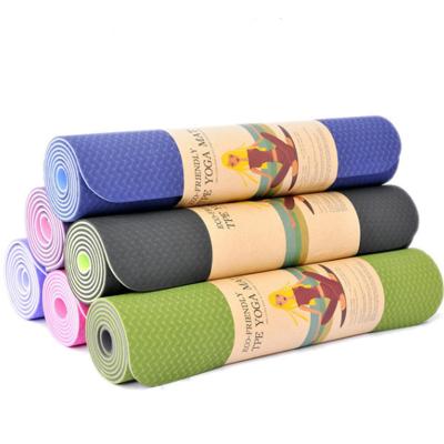 China Yoga Mat Multi-Specification Professional Quality Yoga Mat Single and Double Color Natural Custom Oem Direct Strip Tape for sale