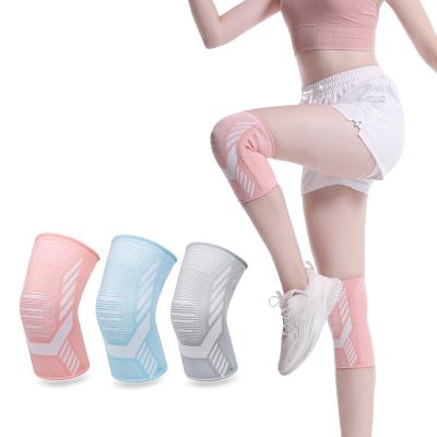 China Adult Professional Girls Knee Spring Support Lightweight Comfortable Elastic Breathable Non-Slip Knitted Nylon Sports Knee Pads Brace for sale