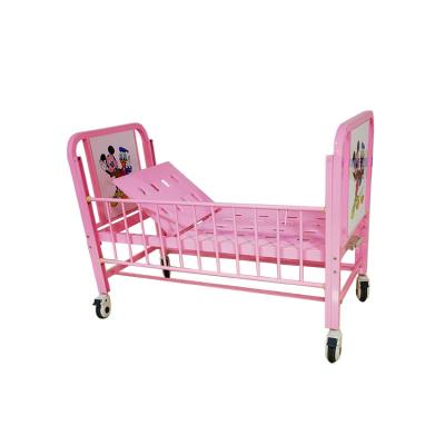 China Contemporary Multifunctional Single Pink Children's Bed With Girl Guardrail for sale