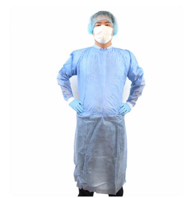 China Industry Food Processing Medical Ultrasonic Disposable Plastic 3 Level SMS Isolation Gowns Surgical Hood for sale