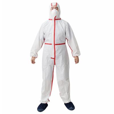 China Disposable White Gown Doctor Clothing Safety Gown Personal Care Isolation Protective Suit for sale