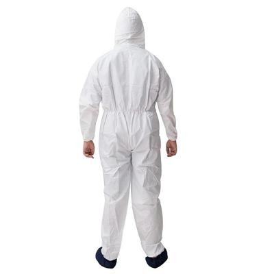 China Work microroporous work coveralls safety suits spray paint protection 55gsm disposable coveralls for sale