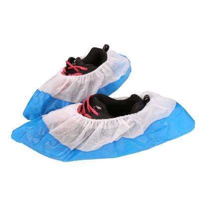 China High Quality PP+CPE Xiantao Anti-jump PP+CPE Shoe Cover Factory Made Disposable Shoe Cover With Big Size for sale