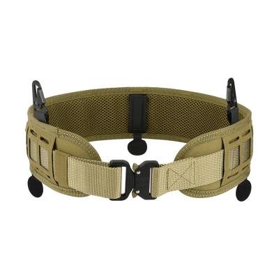 China 1000D Oxford Molle Combat Battle Tactical Quick Release Military Waist Belt Padded Belt Strap for sale