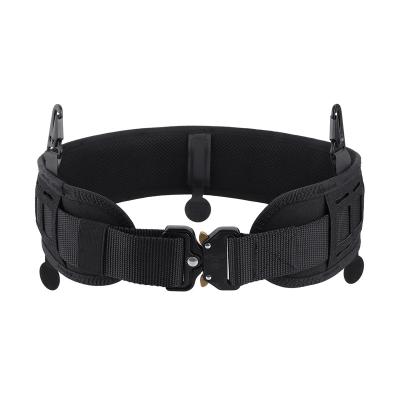 China 1000D Oxford Waist Tactical Battle Belt Military CS Combat Molle Soft Padded Gear Load Belt for sale