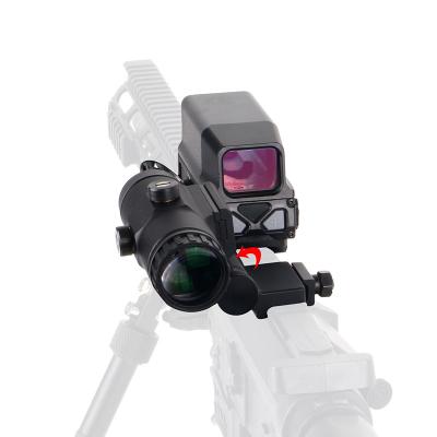 China Magnifying Dot Sight + 3x Holographic Red Dot Sight Tactical Holographic Red with Flip Mount Picatinny Rail BLACK for sale