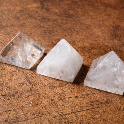 China China Natural White Healing Crystal Obsidian Pyramid Meditation Spiritual Energy Healing Human Stones and Crystals for sale