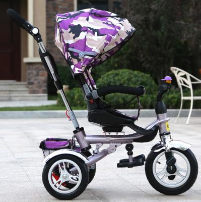 China High grade eco-friendly kids tricycle with push handle children pedal tricycle tent kids tricycle for sale