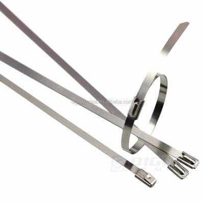 China Steel 316 SS High Tensile Strength Stainless Steel Cable Ties for sale