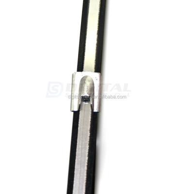 China Steel 316 stainless steel cable ties with 11 nylon coated for sale