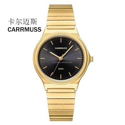 China CARRMUSS Chronograph Brand Calendar DateWristwatch Fashion Business Quartz Thin Core Leather Strap Waterproof Lady Watch For Women for sale