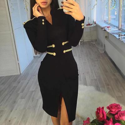 China 2021 New Arrival Stylish Anti-Static Women Dress Wholesale Luxury Bodycon Bandage Dress for sale