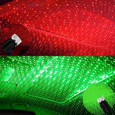 China Universal Aluminum Usb Led Interior Car Roof Ambient Star Projector Neon Atmosphere Lamp Light Laser for sale