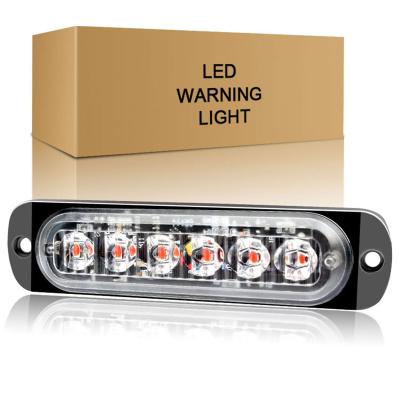 China Newest Aluminum Truck Side Lights 6 LED 3030 Strobe Lights 6 Signal Lights With Multi Color for sale