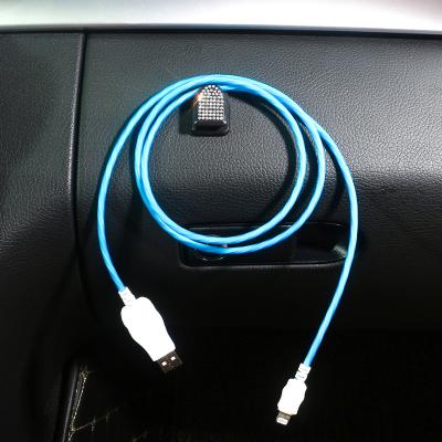 China Durable Car Organizer Storage for USB Cable Earphone Key Storage Self Adhesive Wall Fastener Clip Car Seat Hook for sale