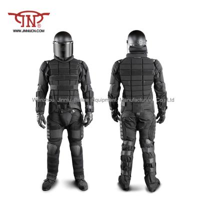 China Plastics And Polyethylene Fiber Flame Retardant Anti Weight NIJ ISO Standard Riot Control Gear Equipment With Helmet In Suit for sale