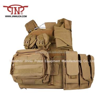 China tactico police 600D/PVC chaleco army molle vest military tactical vest for sale