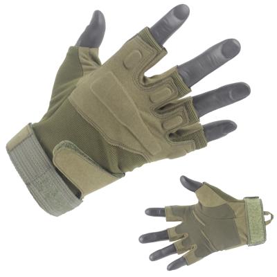 China Army Anti-Slip Rubber Covered And Unique Design And Microfiber Tactical Assault Gloves With Leather Glove for sale